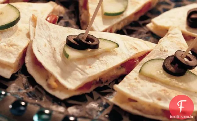 Quesadillas Mediterrânicas Grelhadas