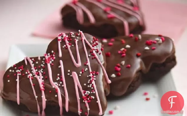 Corações De Brownie Envidraçados
