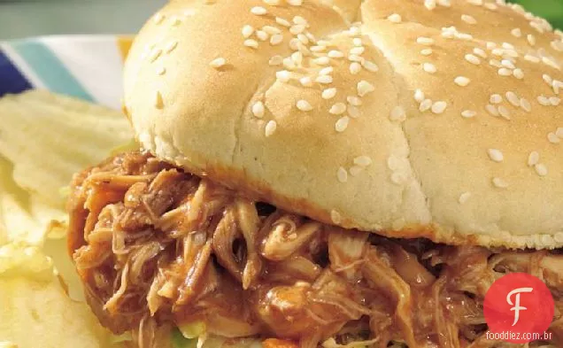 Sanduíches De Frango Grelhados Teriyaki Com Fogão Lento