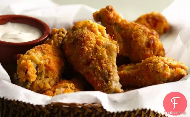 Asas de frango quentes e picantes