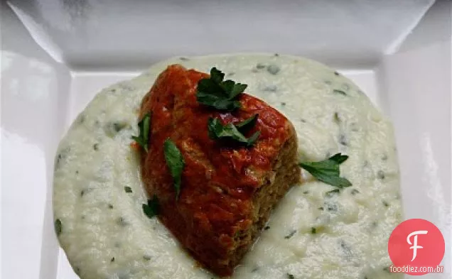 Mostarda-y bolo de carne de Peru Do Meio-Oeste