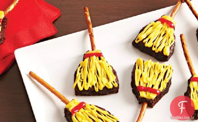 Vassoura de bruxa Brownie trata