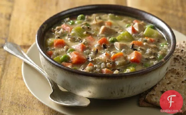 Slow-Cooker North Woods Sopa De Arroz Selvagem
