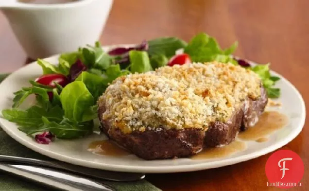 Bifes Prime Rib Eye com molho de carne Salgado