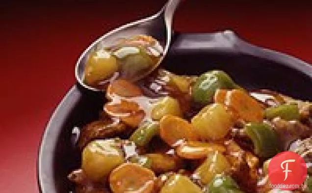 Carne doce e azeda