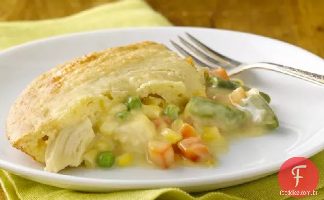 Torta de frango fácil (cozinhar para 2)
