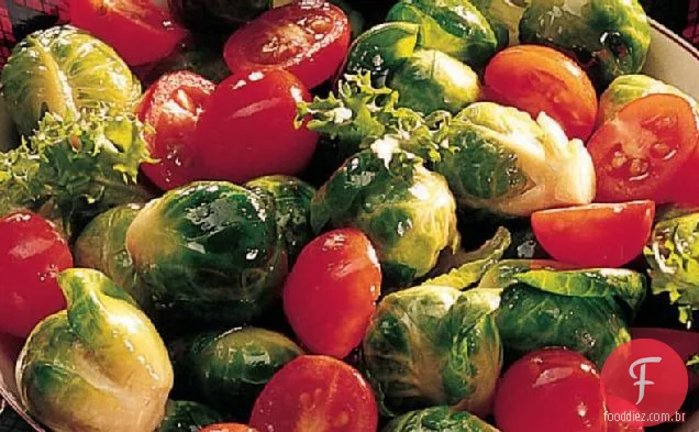 Tomate Cereja-Salada De Couve De Bruxelas