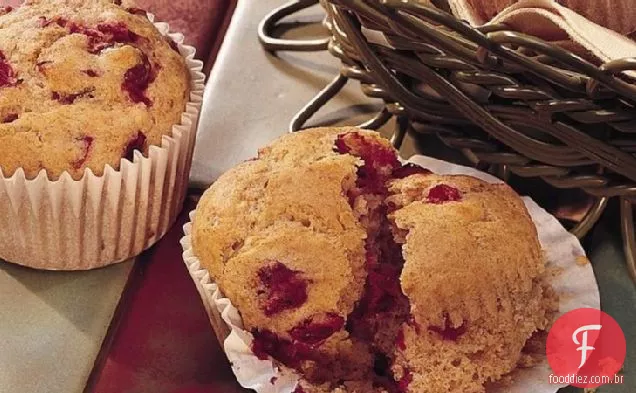Bolinhos de Cranberry-Laranja (mais leves )