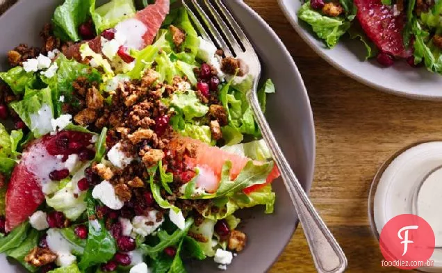 Salada de frutas de inverno com queijo Feta
