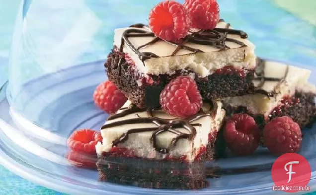 Chocolate-Barras De Cheesecake De Framboesa