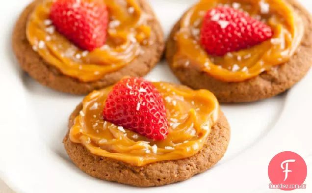 Morango-Caramelo Salgado-Biscoitos De Melaço