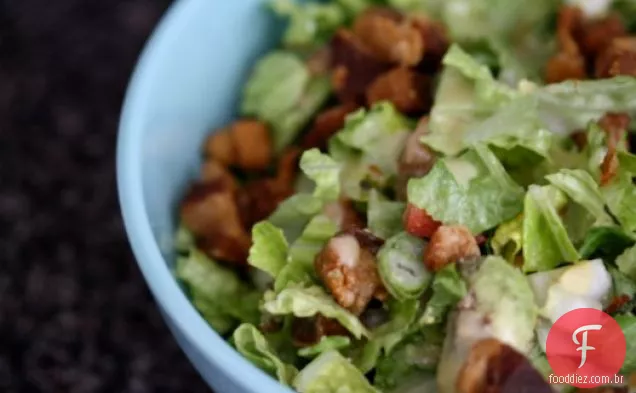 Salada Picada Com Bacon Mel Mostarda