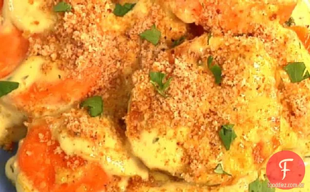 Gratinado De Batata Doce Com Curry
