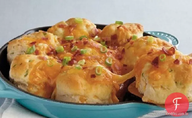 Biscoitos De Bacon Com Queijo
