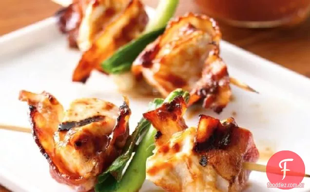 Bacon Grelhado Grelhado-Espetos De Frango