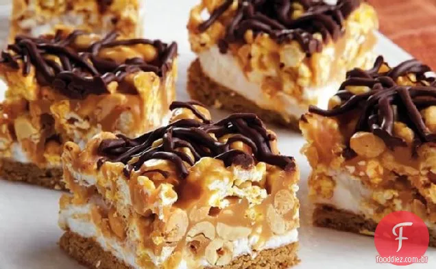 Caramelo Amendoim Pipoca Quadrados
