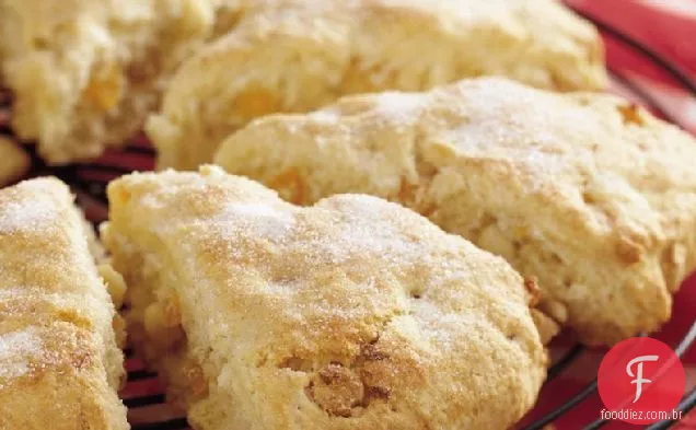 Scones De Damasco De Chocolate Branco