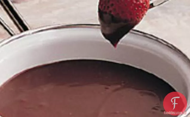 Fondue De Creme De Leite Com Chocolate