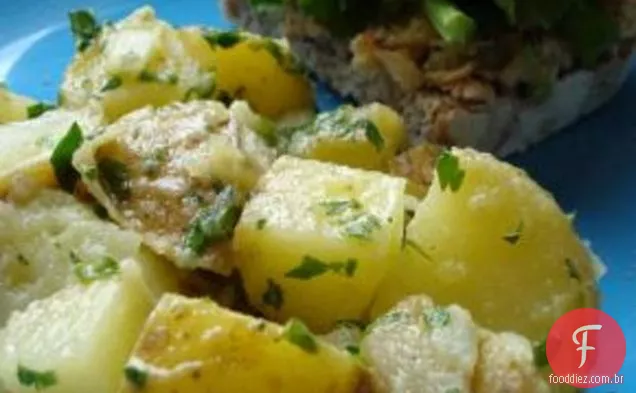 Salada De Batata Com Vinagrete De Mostarda