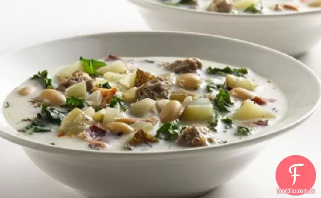 Sopa De Salsicha Italiana Saudável
