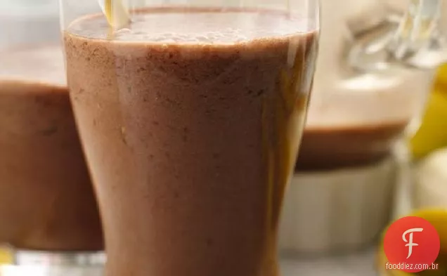 Chocolate-Manteiga De Amendoim-Smoothies De Banana
