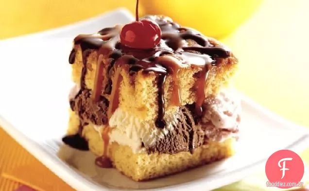 Bolo Sundae Banana