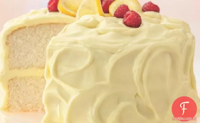 Bolo de limão com mousse de Creme De Leite