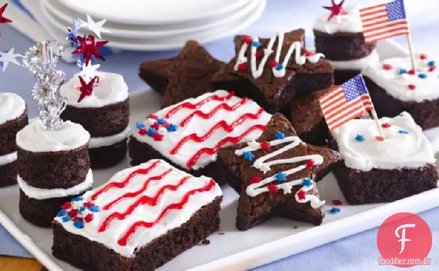 Estrelas e listras Brownies