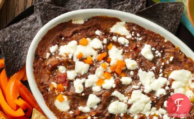 Cheesy Refried Black Bean Dip