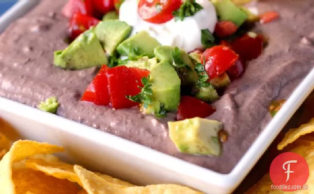 Hummus De Feijão Preto Do Dia Do Jogo