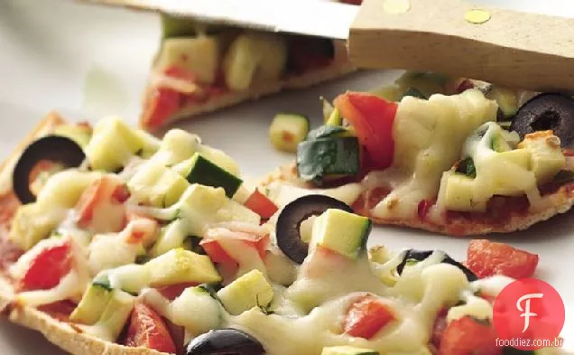 Legumes e queijo Mini-Pizzas