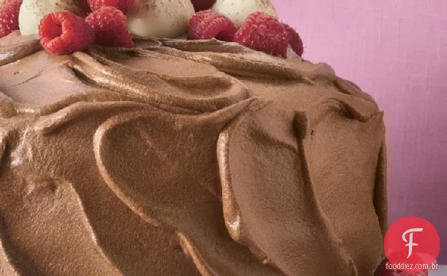 Mousse De Chocolate-Bolo De Framboesa