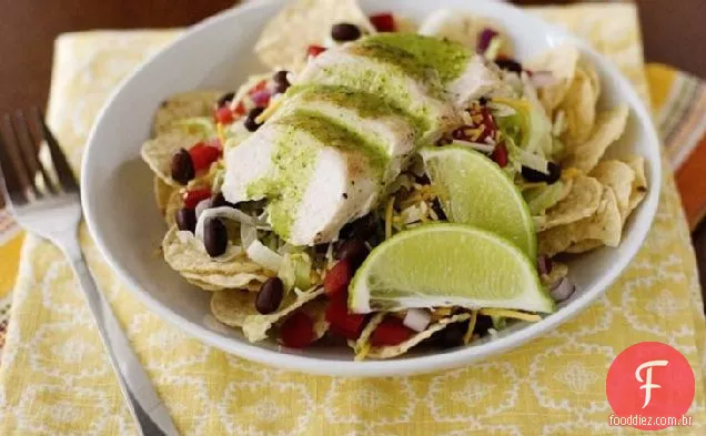 Salada Tex - Mex com molho de coentro e mel