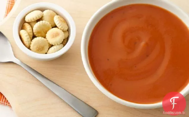 Sopa Cremosa De Tomate E Cenoura