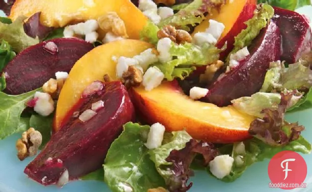 Beterraba assada e salada de nectarina