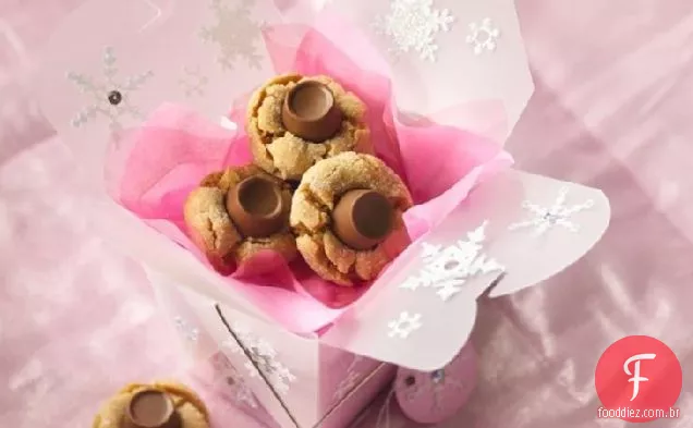Biscoitos De Manteiga De Amendoim Com Cobertura De Doces