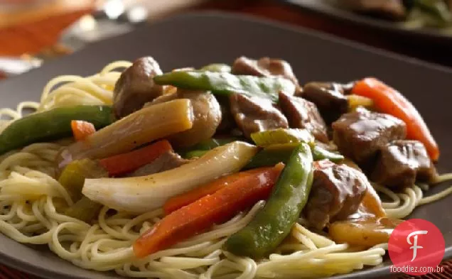 Slow-Cooker Pork Lo Mein