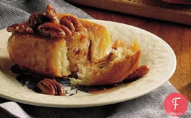 Caramel-Pecan Sticky Rolls (mais leve )