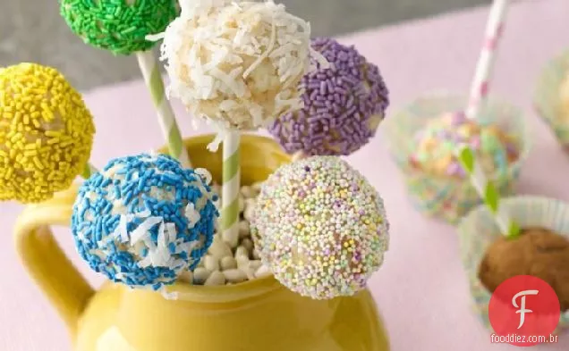 Piña Colada Cake Pops