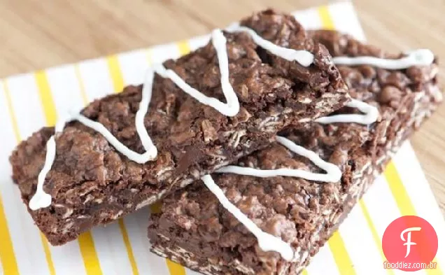 Barras De Brownie De Aveia