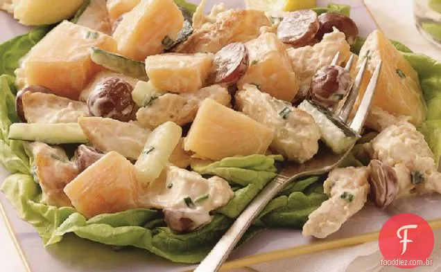 Salada de melão e frango