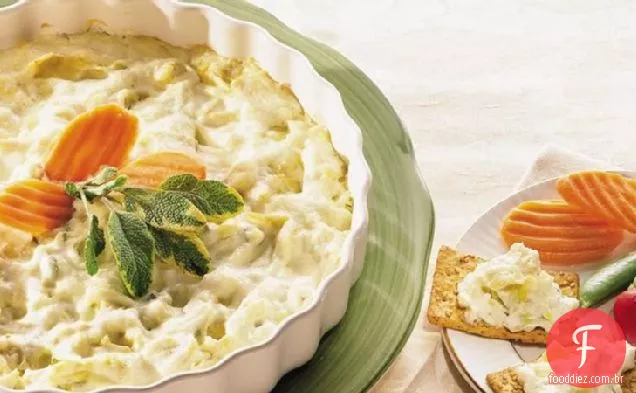Lite Cheesy Alcachofra Dip