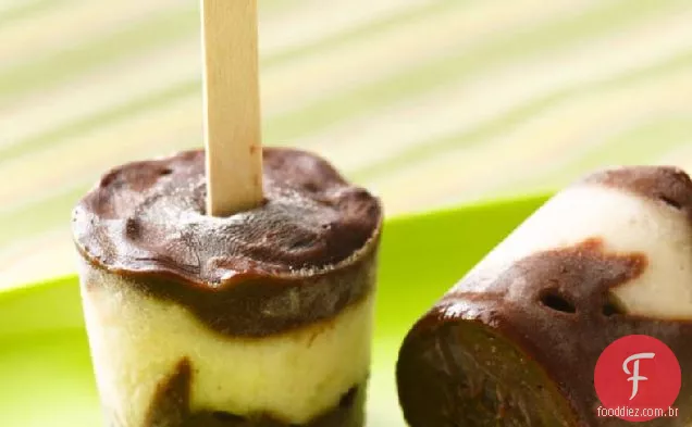 Pudim De Banana Fudgy Sem Glúten Pops
