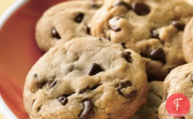 Biscoitos de chocolate macios e mastigáveis