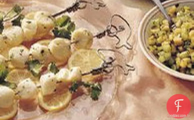 Vieiras com sabor de melão