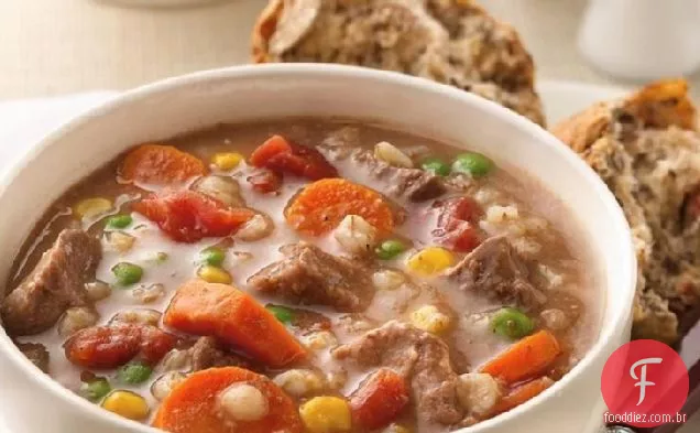 Sopa de carne e cevada