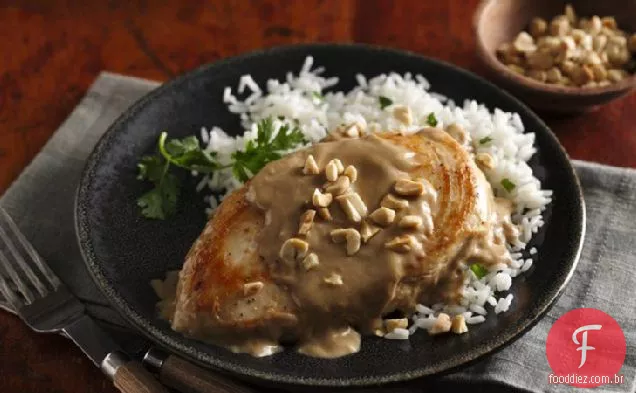 Frango De Amendoim Tailandês Fácil