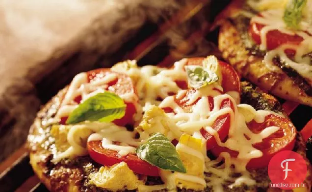 Pizza Pesto Grelhada