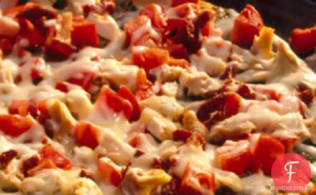 Frango-Pesto Pizza