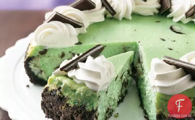 Chocolate Grasshopper Cheesecake